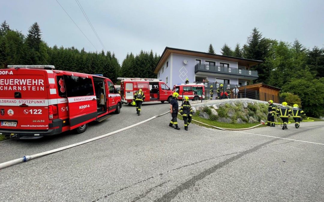 Frühjahrseinsatzübung des Pflichtbereiches Scharnstein am Bäckerberg
